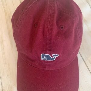 Maroon Vineyard Vines adjustable ball cap. Normal worn wear.